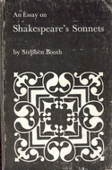 An Essay On Shakespeare's Sonnets by Stephen Booth