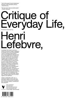 Critique of Everyday Life: The Three-Volume Text by Henri Lefebvre
