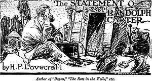 The Statement of Randolph Carter by H.P. Lovecraft