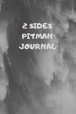 2 Sides: 90 Pages of 6 X 9 Inch Bound Pitman College Ruled Half and Half Vertical Separation White Pages by Journal Man