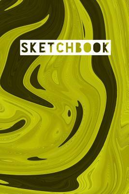 Sketchbook: Abstract Liquid Marble Yellow Design by Frasier Cheng-Binns