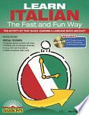 Learn Italian the Fast and Fun Way with Online Audio by Marcel Danesi, Heywood Wald