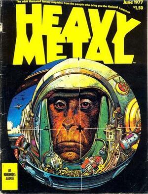 Heavy Metal, June 1977 by Sérgio Macedo, Valerie Marchant, E.E. Davis, Chantal Montellier, Jean-Pierre Dionnet, Vaughn Bodé, Dominique Hé, Robert E. Howard, Jack Adler, Julie Simmons-Lynch, Alexis, Norman Rubington, Jean-Claude Gal, Sean Kelly, Luc Schuiten, Philippe Druillet, François Schuiten, Richard Corben, Akbar Del Piombo, Frank Frazetta, Jacques Tardi, Mœbius