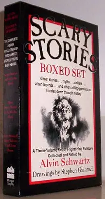 Complete-Scary Stories to Tell in the Dark, More Scary Stories to Tell in the Dark, and Scary Stories 3: More Tales to Chill Your Bones by Alvin Schwartz