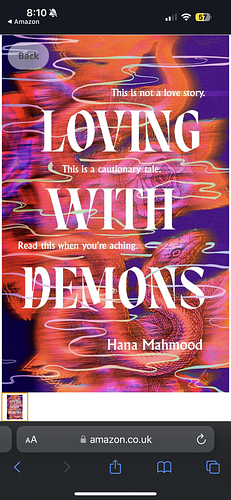 Loving with Demons by Hana Mahmood