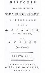 De historie van mejuffrouw Sara Burgerhart by Aagje Deken, Betje Wolff