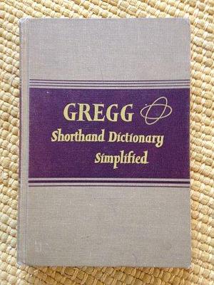 GREGG SHORTHAND DICTIONARY by John Robert Gregg