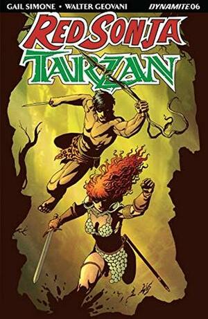 Red Sonja/Tarzan #6 by Gail Simone, Walter Geovani