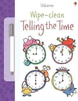 Wipe-Clean Telling the Time by Jessica Greenwell