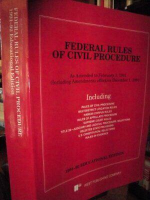 Federal Rules of Civil Procedure: As Amended ... by United States. Supreme Court