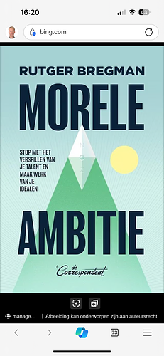 Morele ambitie by Rutger Bregman