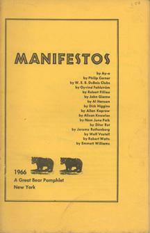 Manifestos by Dick Higgins