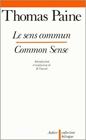 Le Sens Commun by Bernard Vincent, Thomas Paine