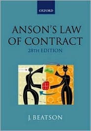 Anson's Law of Contract by Jack Beatson