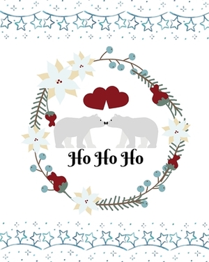 Middle school reading logs Elementary reading log Softback Size 8 x 10 inch "Ho Ho Ho" by Emily Jones