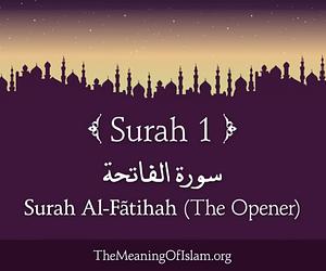 Quran: 1. Surah Al-Fatihah (The Opener) by Anonymous