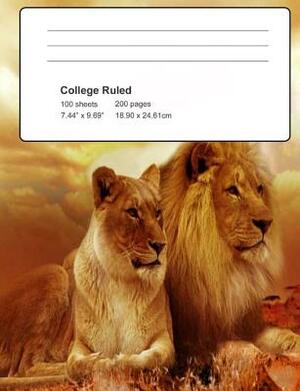 Lion Composition Book by John Daly