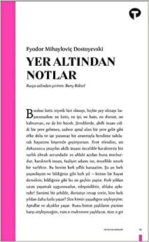 Yer Altından Notlar by Fyodor Dostoevsky