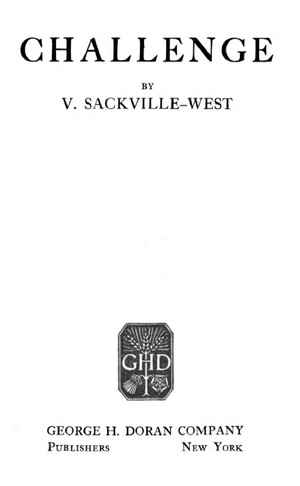 Challenge by Vita Sackville-West