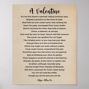 A Valentine by Edgar Allan Poe