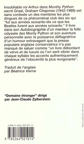 Autobiographie d'un menteur by Graham Chapman