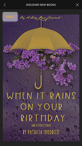 When It Rains On Your Birthday by Patricia Friedrich