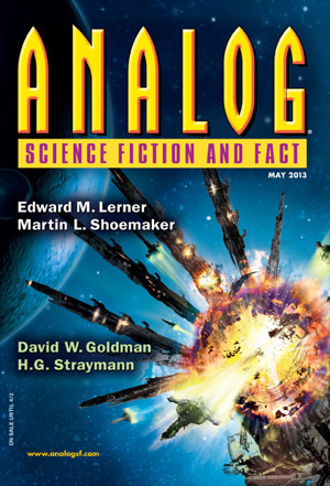 Analog Science Fiction and Fact, May 2013 by Patti Jansen, Walter F. Cuirie, Martin L. Shoemaker, David W. Goldman, Mary A. Turzillo, H.G. Strathmann, Edward M. Lerner, Trevor Quachri, Richard A. Lovett