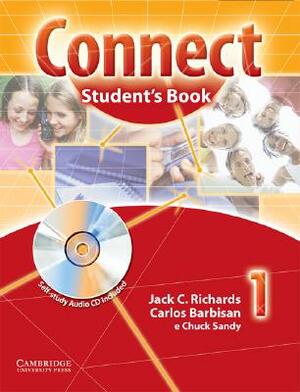 Connect Student Book 1 with Self-Study Audio CD Portuguese Edition by Chuck Sandy, Carlos Barbisan, Jack C. Richards