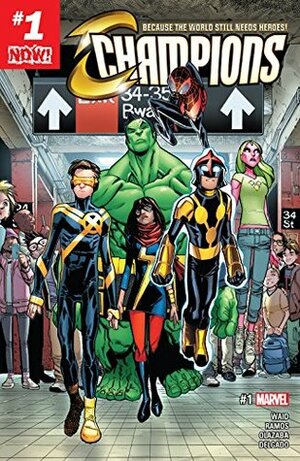 Champions (2016-2018) #1 by Simone Bianchi, Ted Brandt, Jeremy Whitley, Mark Waid, Humberto Ramon, Robbie Thompson, Kevin Libranda, R.B. Silva, Sean Izaakse, Alberto Jiménez Alburquerque, Stefano Caselli, Max Dunbar, Ro Stei, Jim Zub, Humberto Ramos, Victor Olazaba