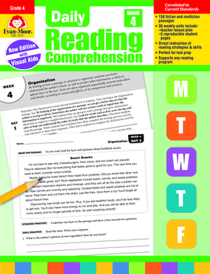 Daily Reading Comprehension, Grade 4 by Evan-Moor Educational Publishers