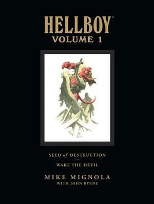 Hellboy Library Edition Volume 1: Seed of Destruction and Wake the Devil by Mike Mignola