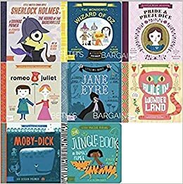 The Classic Baby Lit Collection Boxed Set - Romeo & Juliet, Wizard of Oz, Sherlock Holmes, Pride & Prejudice, Moby Dick, Jane Eyre, Alice in Wonderland, Jungle Book by Jennifer Adams