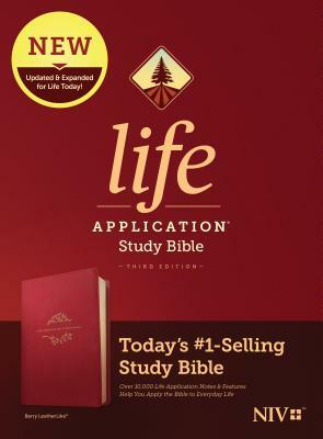 NIV Life Application Study Bible, Third Edition (Leatherlike, Berry) by 