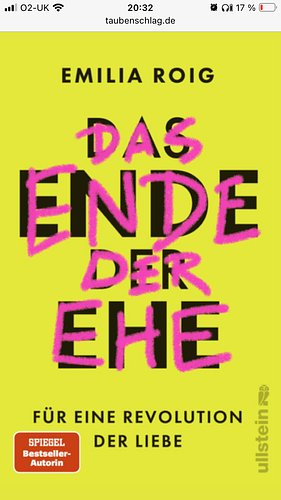 Das Ende der Ehe: für eine Revolution der Liebe by Emilia Roig