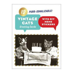 Vintage Cat Memes DIY Greeting Card Folio by Galison