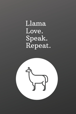 Llama Love Speak Repeat: llama gifts for women-Sketchbook with Square Border Multiuse Drawing Sketching Doodles Notes by Newprint Publishing