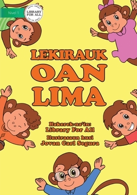 Five Little Monkeys / Lekirauk Oan Lima (Tetun edition) by 