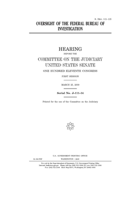 Oversight of the Federal Bureau of Investigation by United States Congress, United States Senate, Committee on the Judiciary (senate)