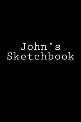 John's Sketchbook: 6 x 9 inches, 200 pages, Black Cover, Cream Paper by Marshall