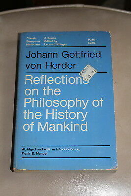 Reflections on the Philosophy of the History of Mankind by Johann Gottfried Herder