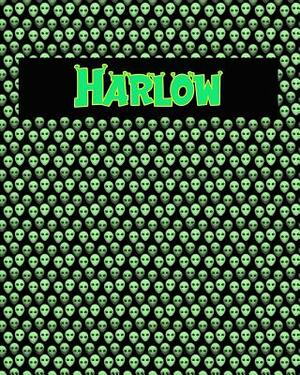 120 Page Handwriting Practice Book with Green Alien Cover Harlow: Primary Grades Handwriting Book by Sheldon Franks