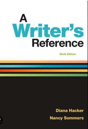 A Writer's Reference by Diana Hacker, Nancy Sommers