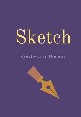 Sketch: Creativity is Therapy Navy Blue with Fountain Pen nib by Krisanto Studios