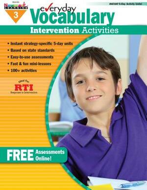 Everyday Vocabulary Intervention Activities for Grade 3 Teacher Resource by Jackie Glassman