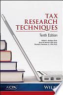 Tax Research Techniques by Ronald G. Worsham, Robert L. Gardner, Dave N. Stewart