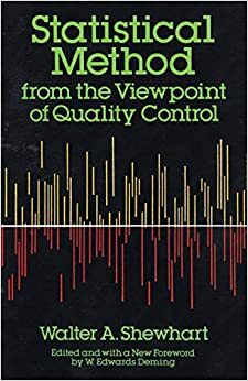 Statistical Method from the Viewpoint of Quality Control by Walter A. Shewhart
