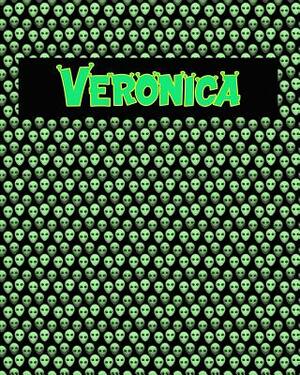 120 Page Handwriting Practice Book with Green Alien Cover Veronica: Primary Grades Handwriting Book by Sheldon Franks