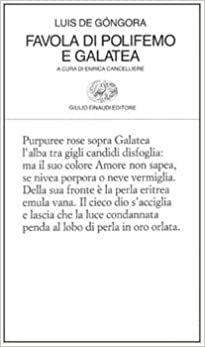 Favola di Polifemo e Galatea by Luis de Góngora y Argote, Enrica Cancelliere