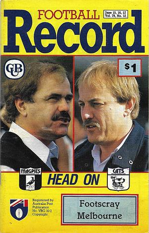 1990 Round 12 Footy Record Footscreay v Melbourne by 