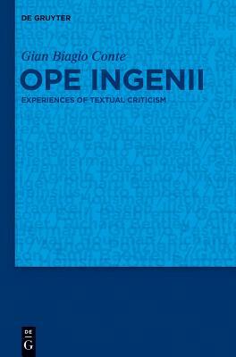 Ope ingenii by Gian Biagio Conte